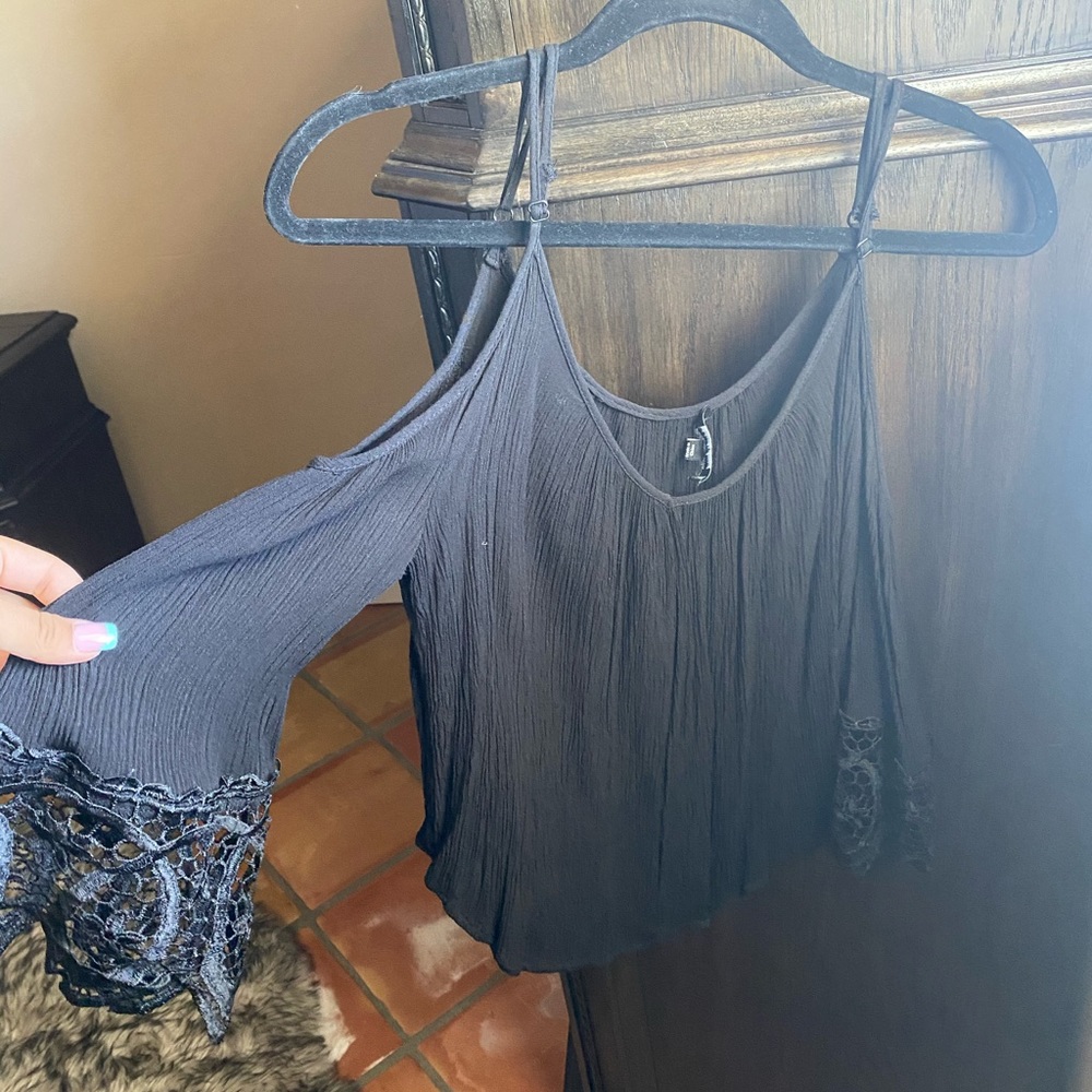 Black lace top